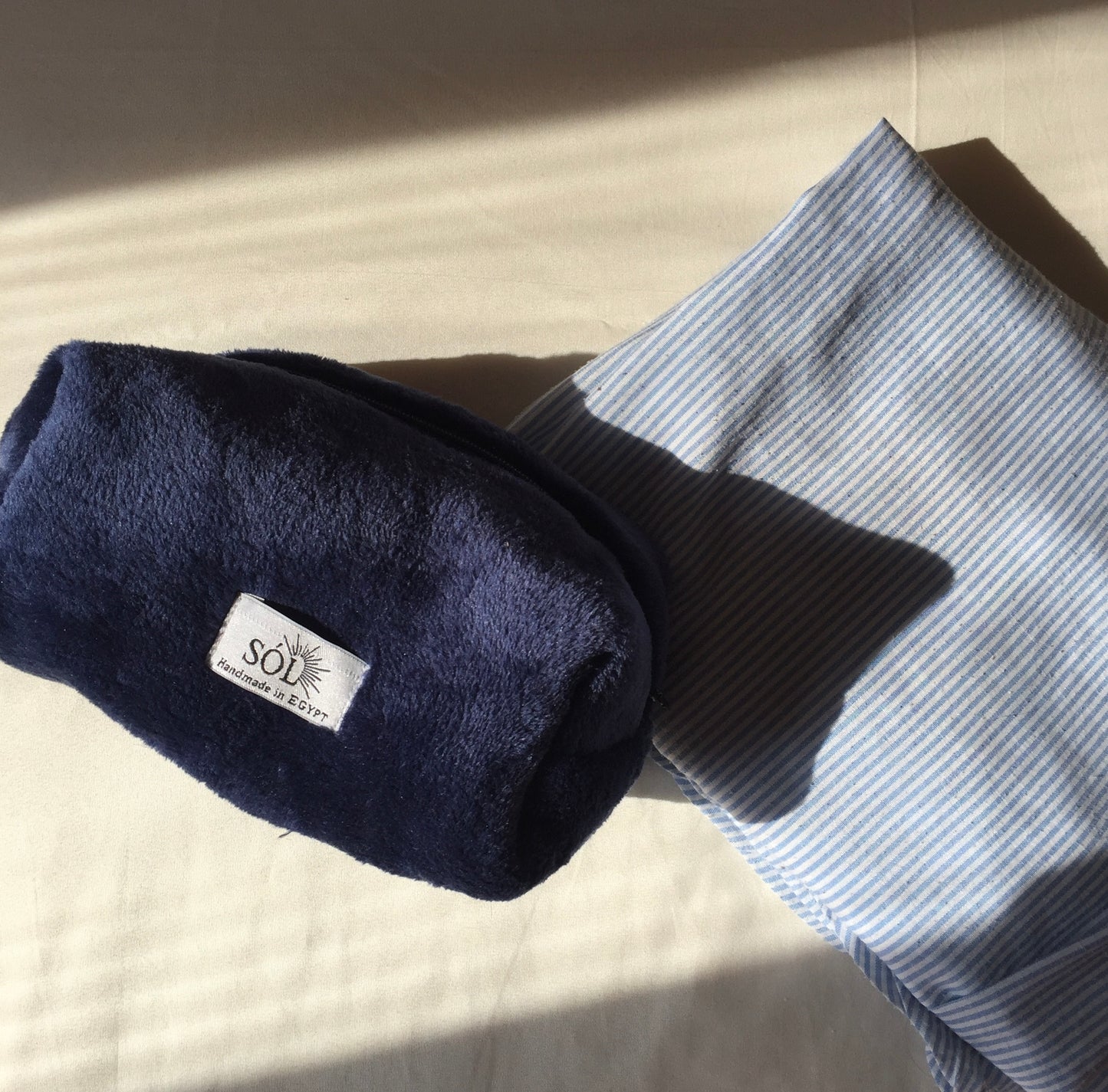 Navy blue pouch