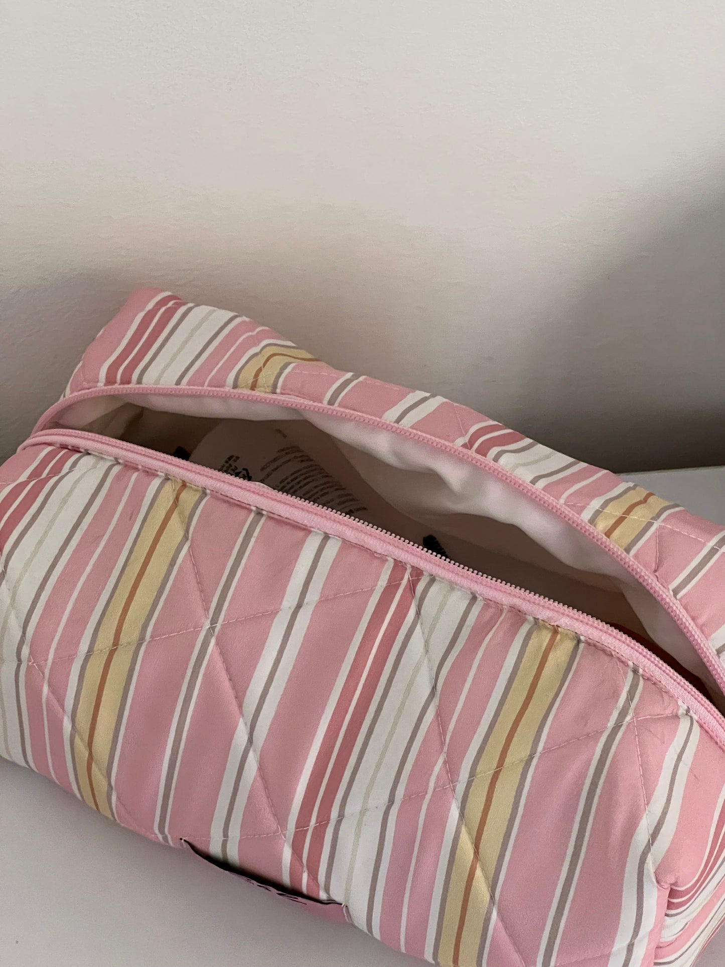 Lily yellowxpink pouch