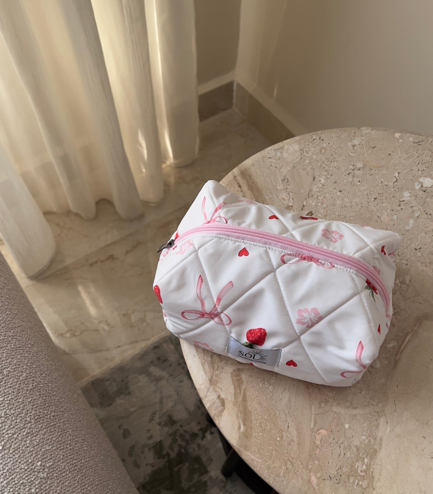 Marshmallow pink pouch